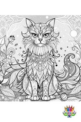 Mandala chat magique