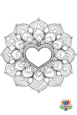 Mandala coeur3