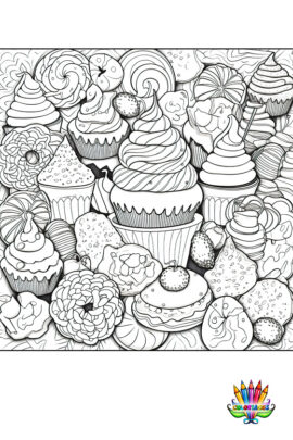 Mandala cup cake