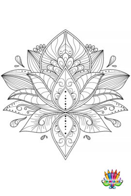 Mandala fleur de lotus