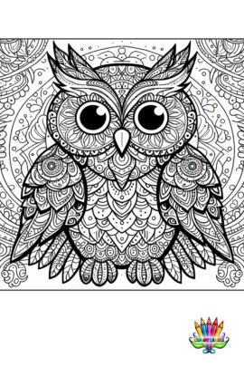 Mandala hibou2