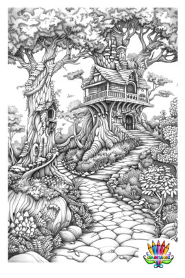 Mandala maison arbre